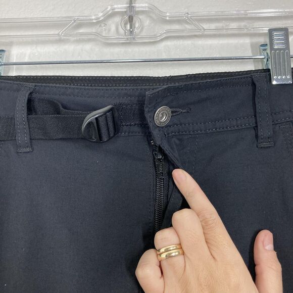 PrAna Stretch Zion Shorts Mens 30x12 Black Hiking Cargo Nylon Trail Outdoor - Picture 11 of 15